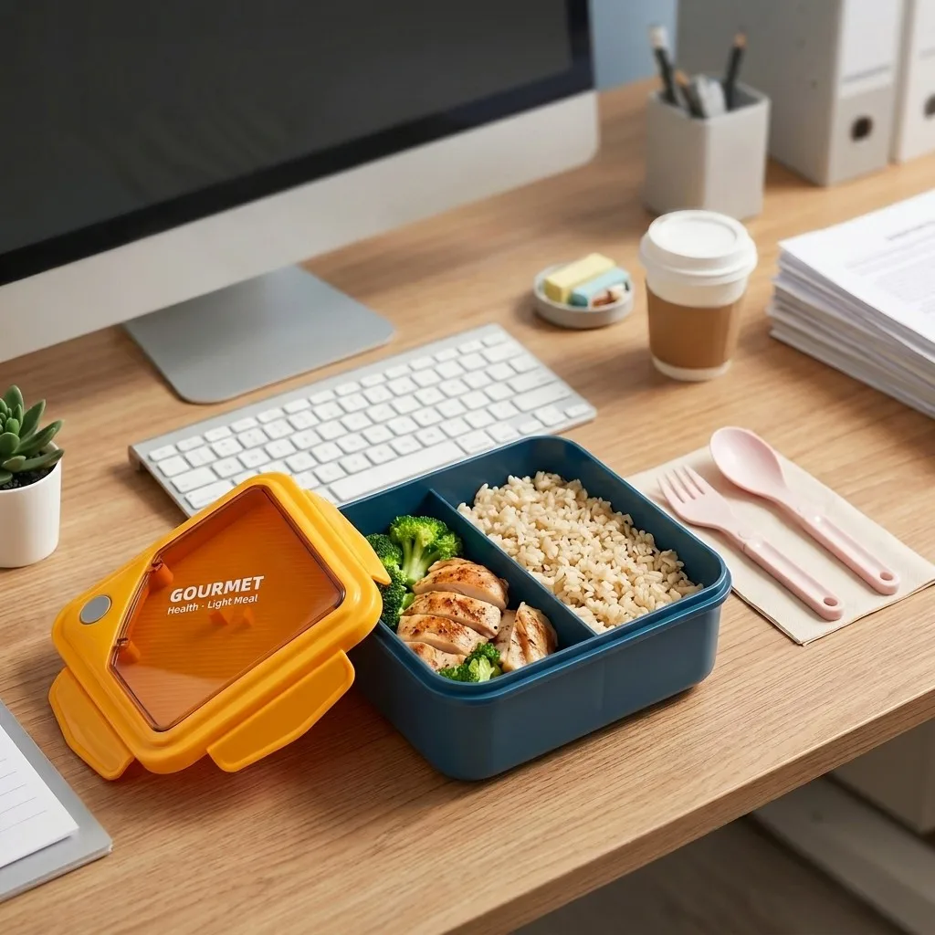 Microwavable Plastic Bento Lun - Meal Prep Or Prep Meal 评论和价格