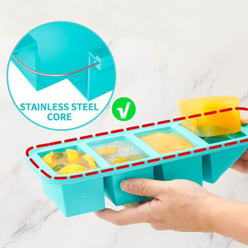 4 Covered Silicone Freezer Mol - Meal Prep Template 评论和价格