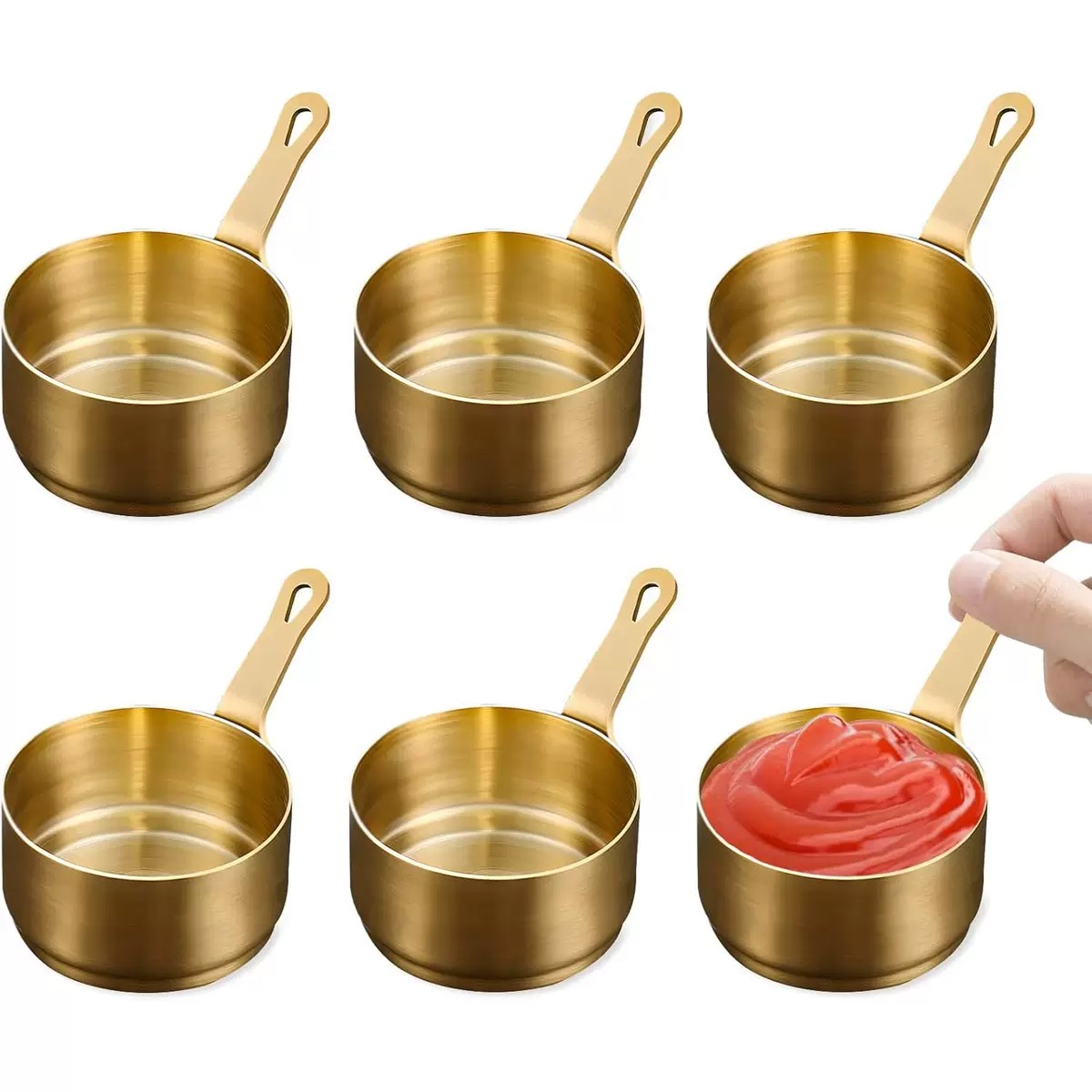 Mini Stainless Steel Sauce Cup - Sauce Dipping Cup 评论和价格