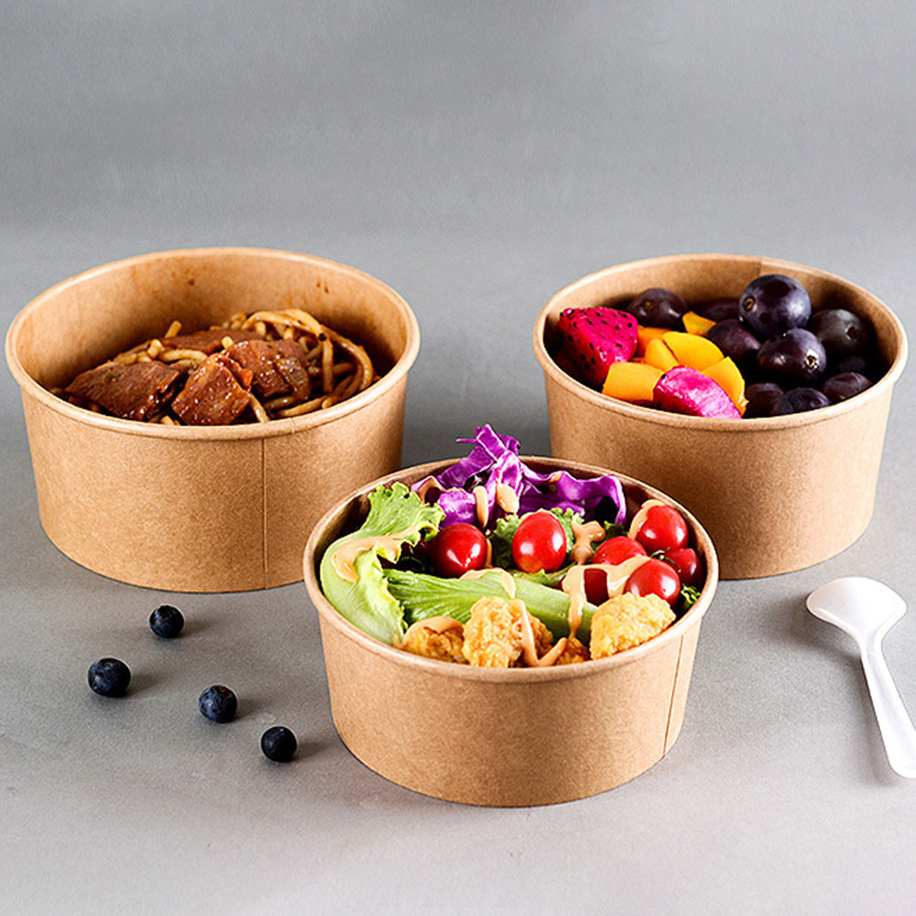 50Pcs Kraft Paper Food Contain - Meal Prep Bowl 评论和价格