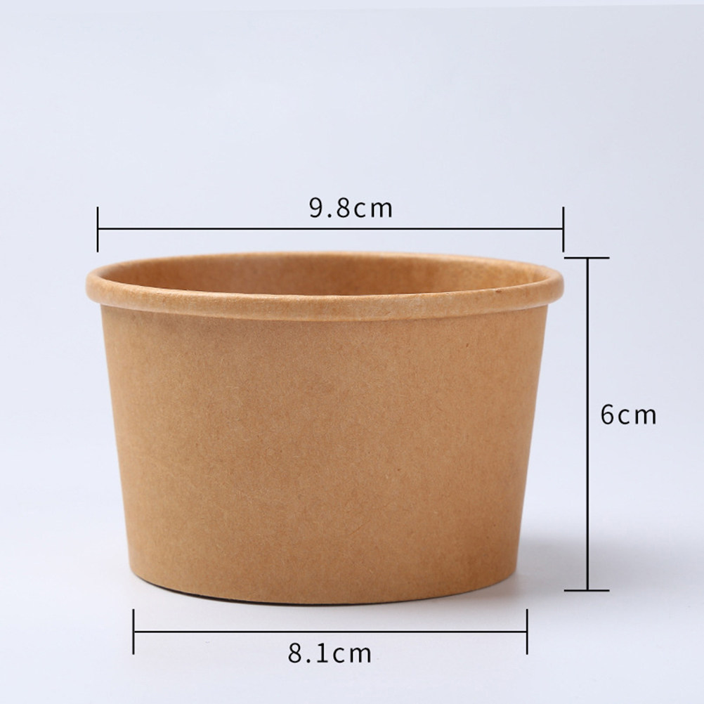 50Pcs Kraft Paper Food Contain - Meal Prep Bowl 评论和价格