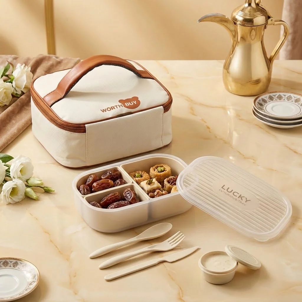 3 Compartment Plastic Bento Lu - Meal Prep Or Prep Meal 评论和价格