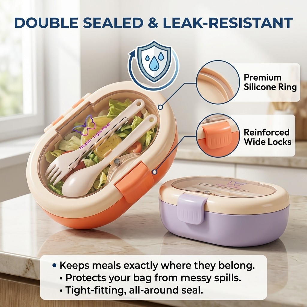 Leakproof Plastic Bento Lunch  - Meal Prep Or Prep Meal 评论和价格