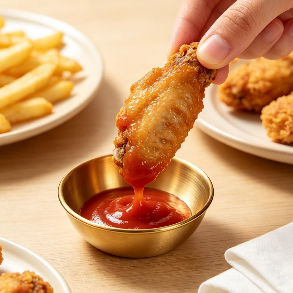 6PCS Stainless Steel Seasoning - Sauce Dipping Cup 评论和价格