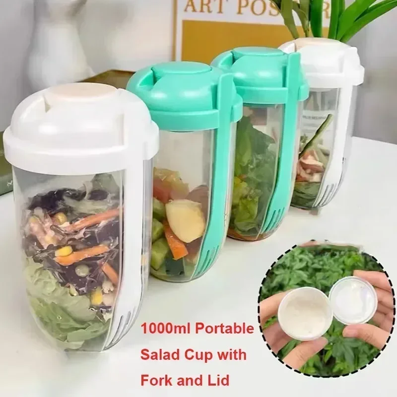 Portable Salad Bowl with Lid a - Meal Prep Bowl 评论和价格