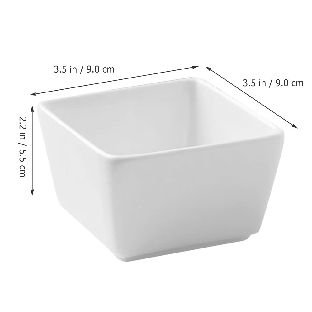 2Pcs Sugar Cube Bowls Ceramic  - Sauce Dipping Cup 评论和价格