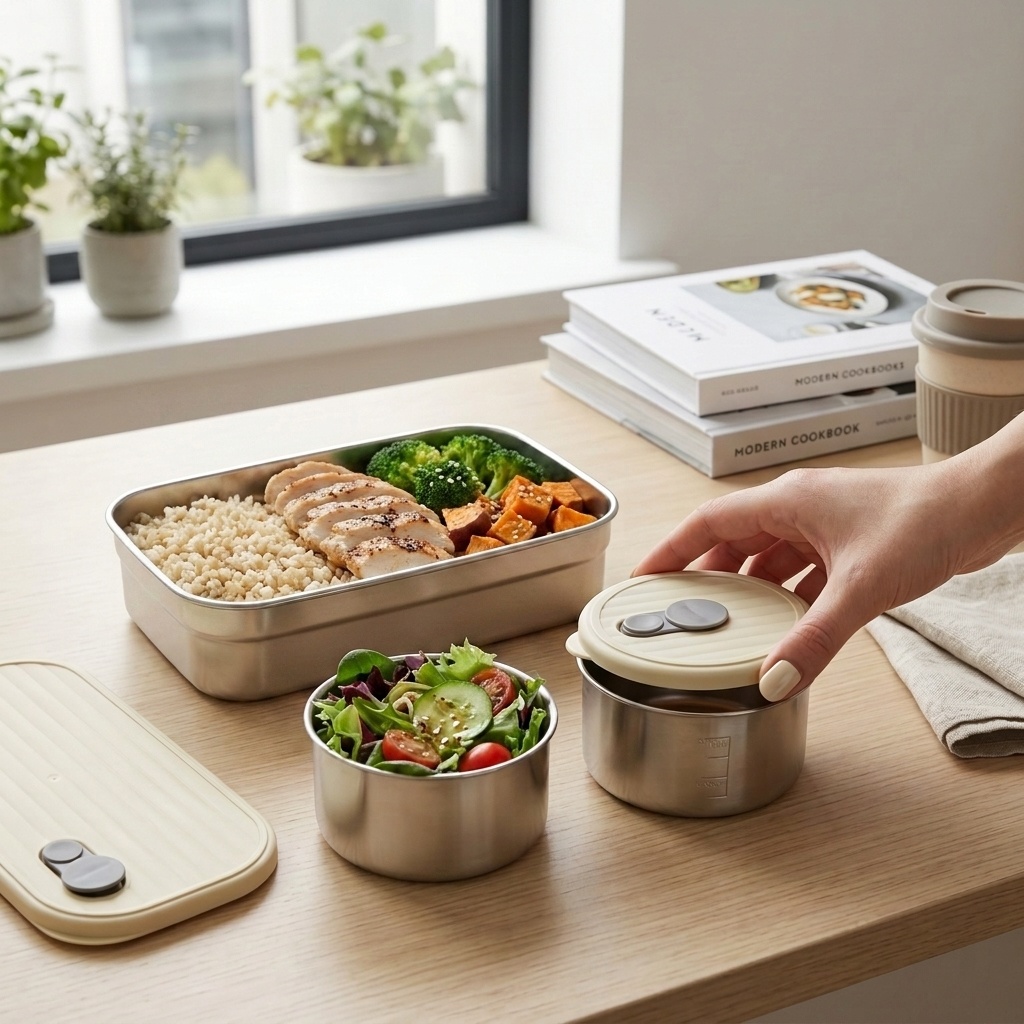 Microwave Safe 304 Stainless S - Meal Prep Bowl 评论和价格