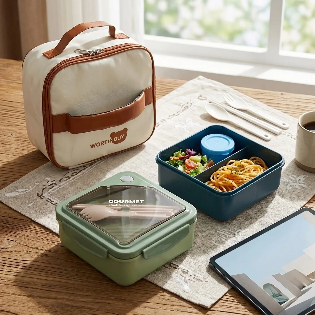 Microwavable Plastic Bento Lun - Meal Prep Or Prep Meal 评论和价格