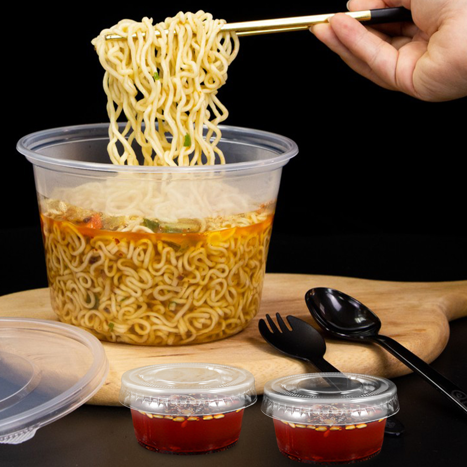 100 Pcs Cup Container Bulk Con - Sauce Dipping Cup 评论和价格