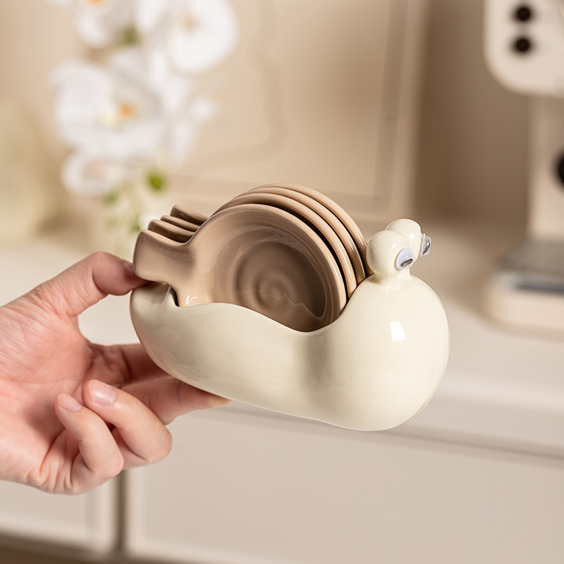 Snail Ceramic Small Dish House - Sauce Dipping Cup 评论和价格