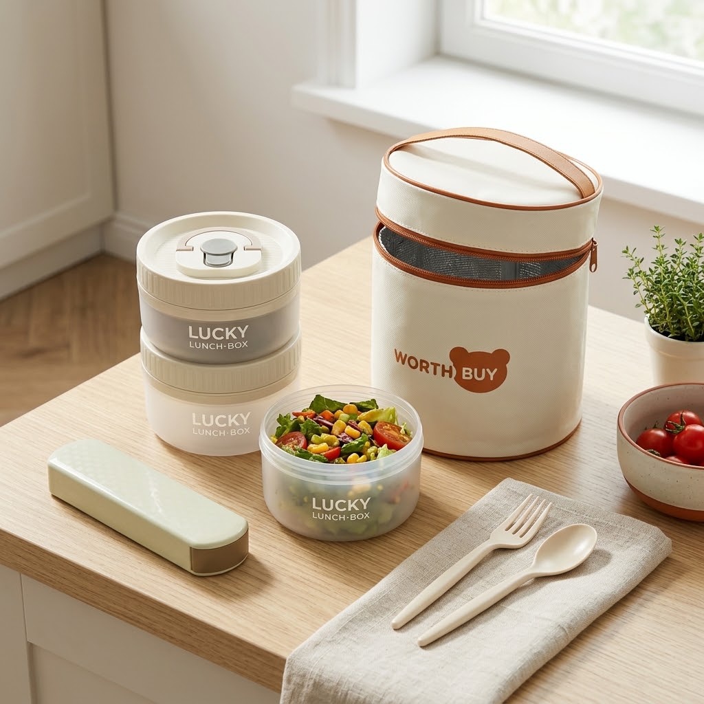 Round Bento Box Microwavable P - Meal Prep Or Prep Meal 评论和价格