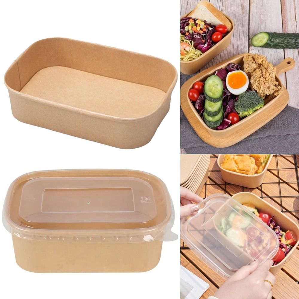 10PCS/Set Square Disposable Lu - Meal Prep Bowl 评论和价格