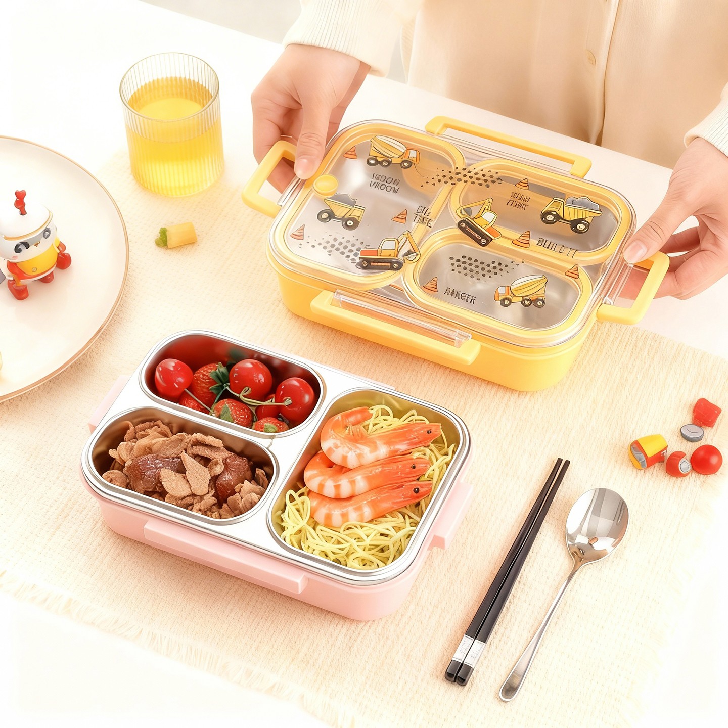 Large Capacity Cartoon Childre - Meal Prep Bowl 评论和价格